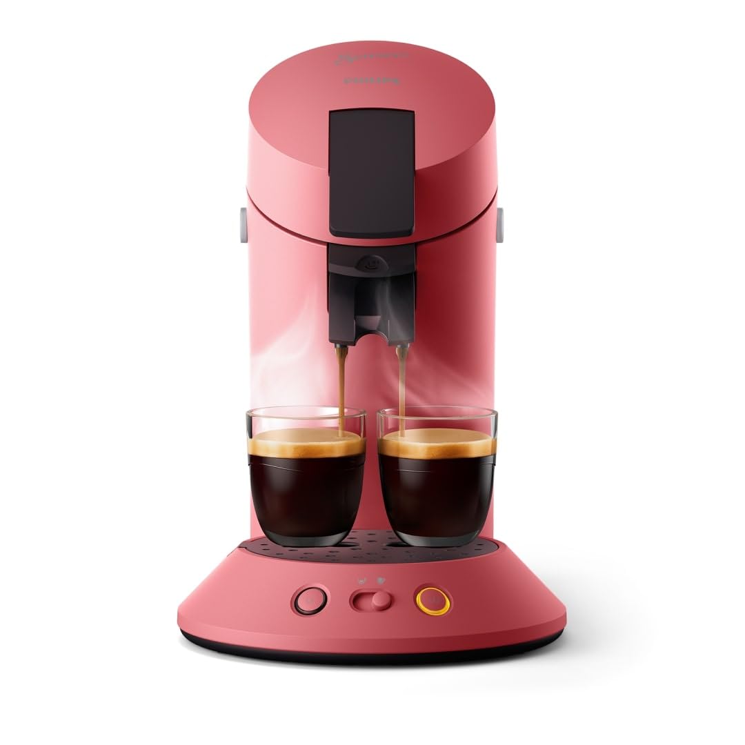 Opvon Original Plus – Machine à dosettes Rouge Tendre, sélecteur d'intensité & Coffee Boost (CSA210/35)
