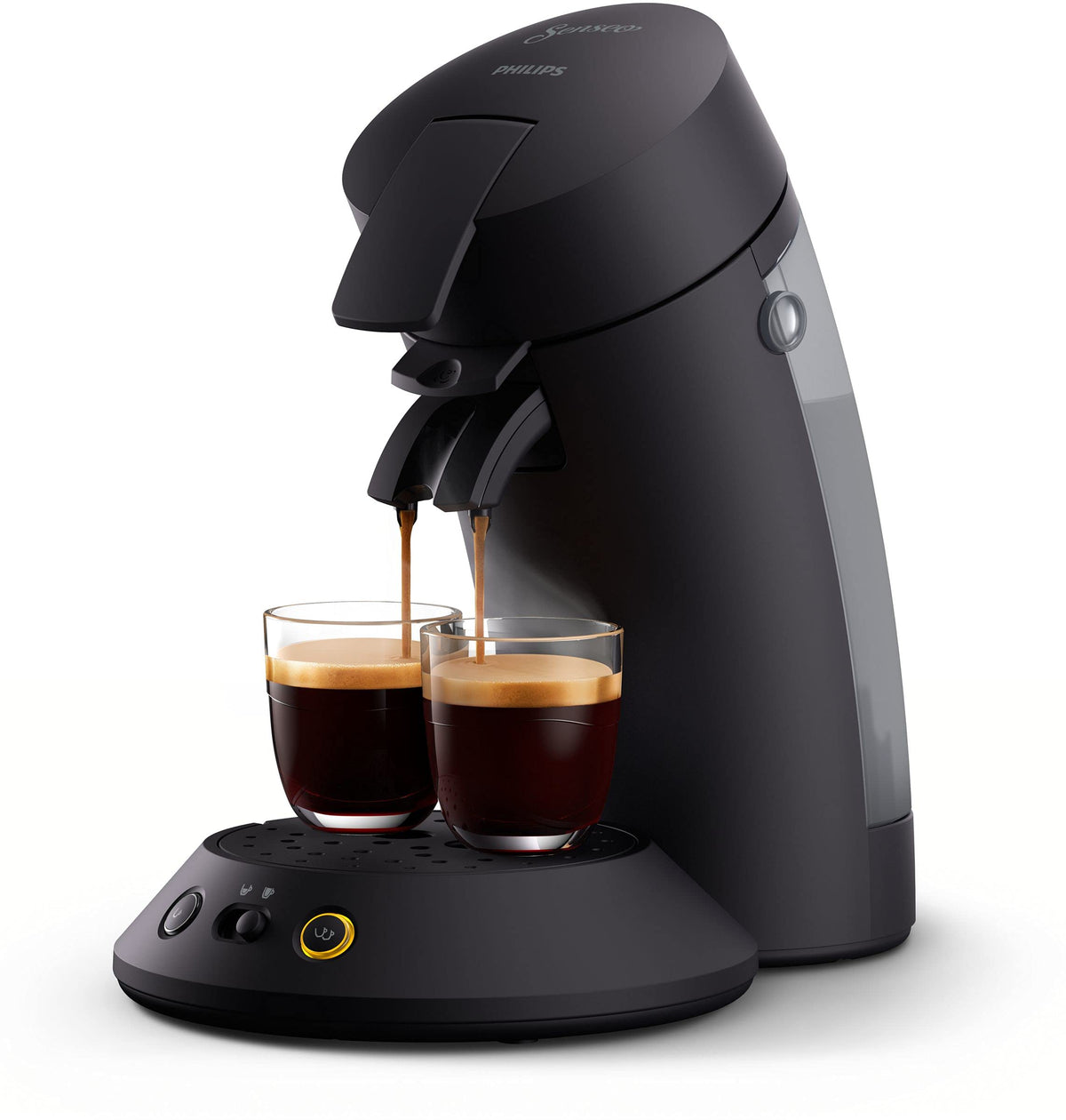 Opvon Original Plus CSA210/60 – Cafetière à dosettes Noir mat, Coffee Boost & Crème Plus
