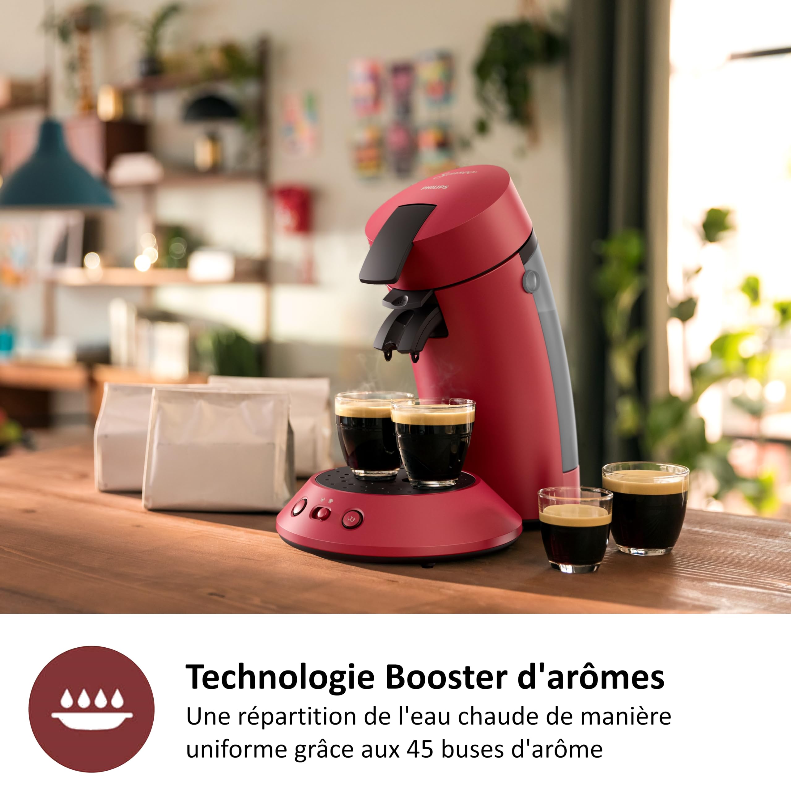 Opvon machine à dosettes Rouge – vue 4